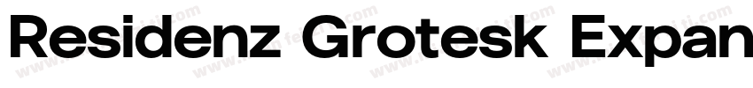 Residenz Grotesk Expanded Bold字体转换